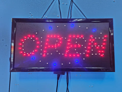 Open-Close letrero led