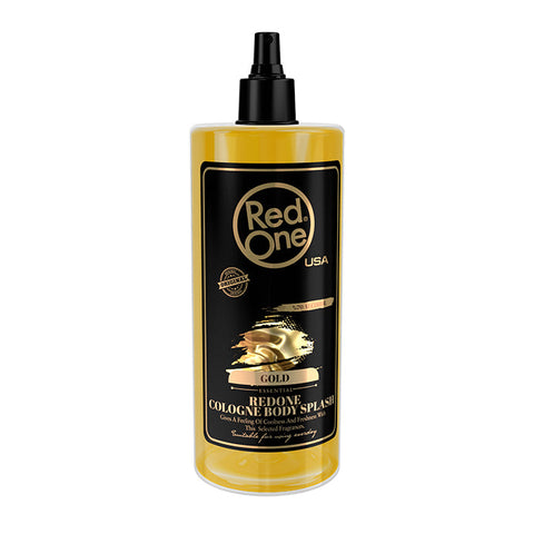 Red One after shave gold body cologne
