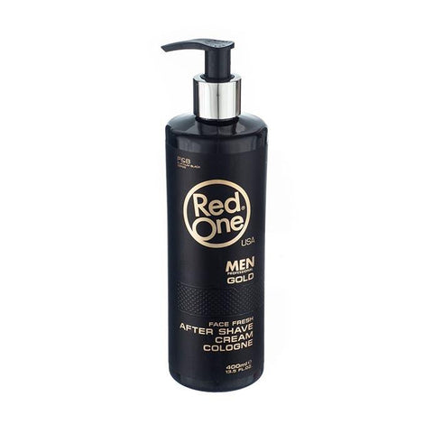 Red One after shave cream cologne gold