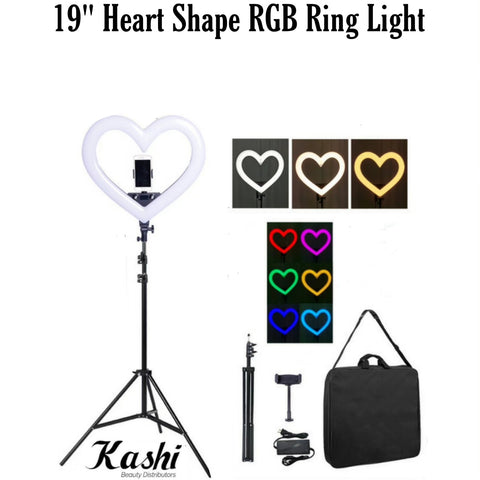 19" Heart Shape RGB Ring Light
