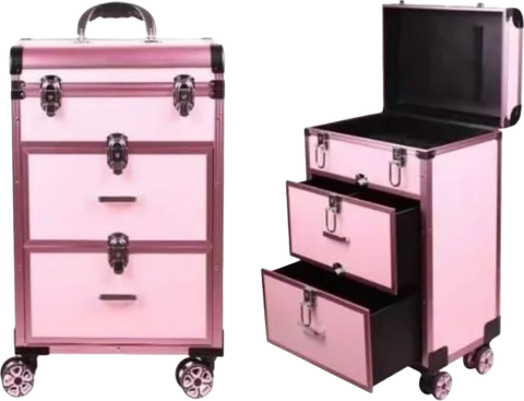 3488 pull rod cosmetic case rose