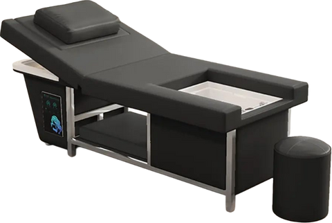 Electric shampoo bowl foot spa bed